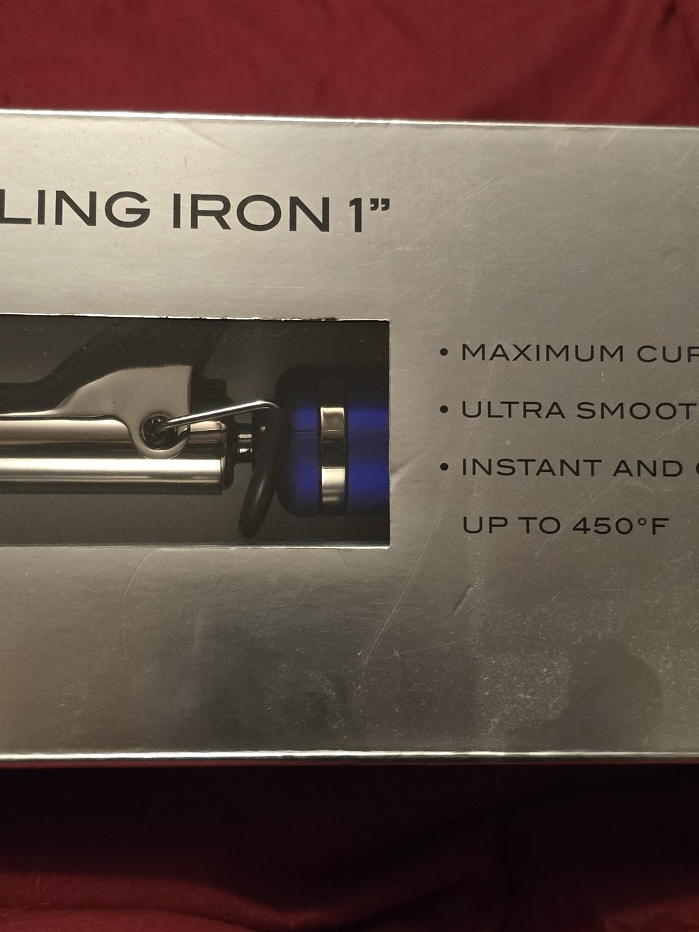 1" ION Titanium Curling Iron - Professional Styling Tool- Blue